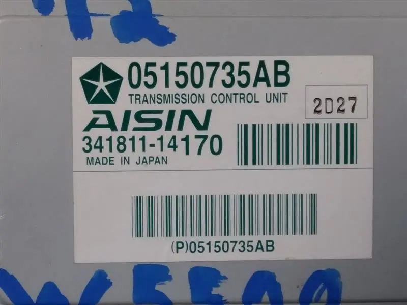 2012 Ram 5500 Transmission Control Module (Tcm). Part Number 05150735Ab 2
