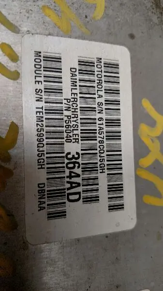 Engine Control Module #56040364Ad For 2000 Dodge Durango 2