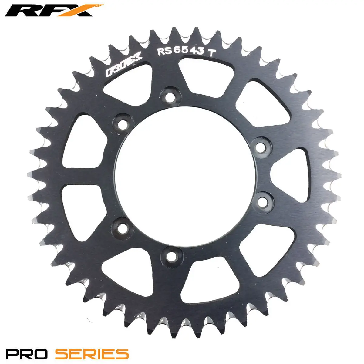 Rfx Pro Series 6 Bolt Rear Trials Sprocket 43 Teeth Black Fits Gas Gas & Sherco 1