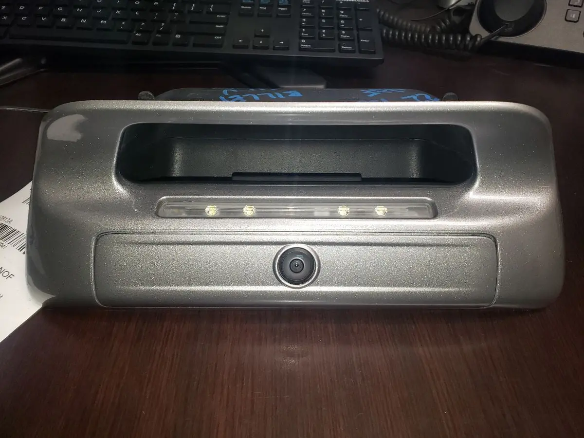 2022 Ram 1500 (New Body) Billet Silver Tail Gate Handle With Rear View Camera 2