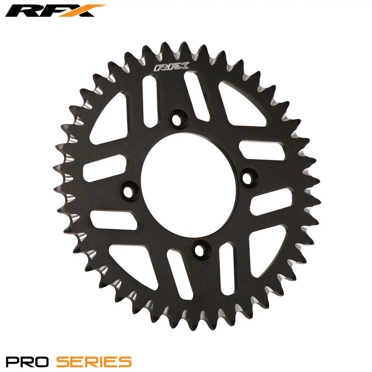 Rfx Pro Series  4 Bolt Rear Trials Sprocket 43 Teeth Black 1