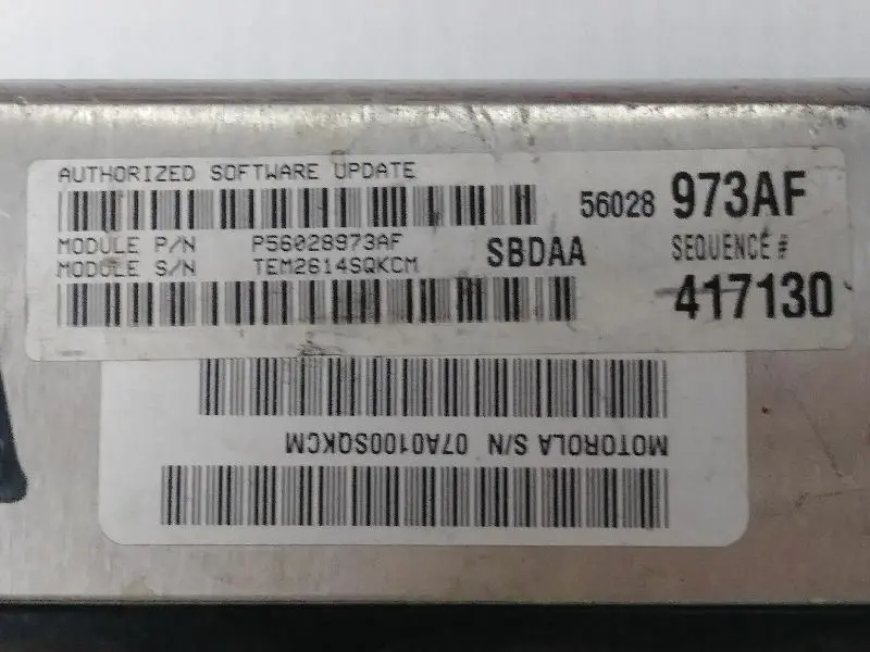 Engine Control Module #56028973Af 2005 Dodge Durango 2