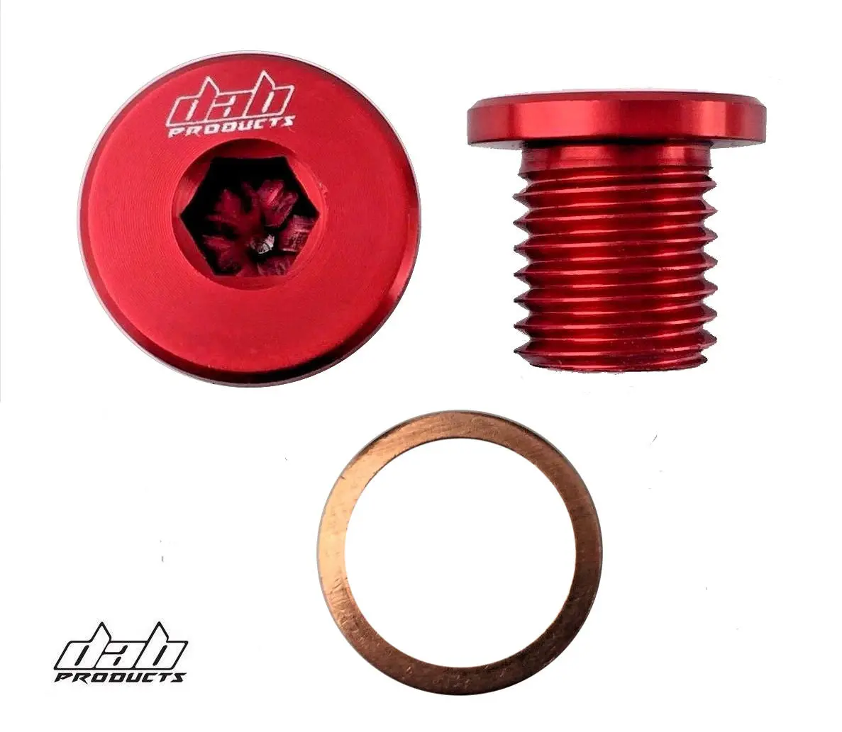 Dab Products Engine/Gearbox Oil Filler Plug Screw Red Gas Gas Sherco Trs Jotagas 1