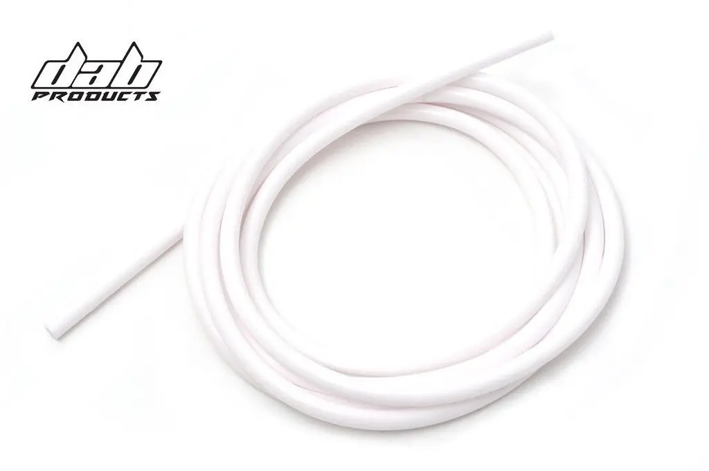 Dab Products Silicone Carb Breather Hose 3Mm Bore X 3Mtr Long White 1