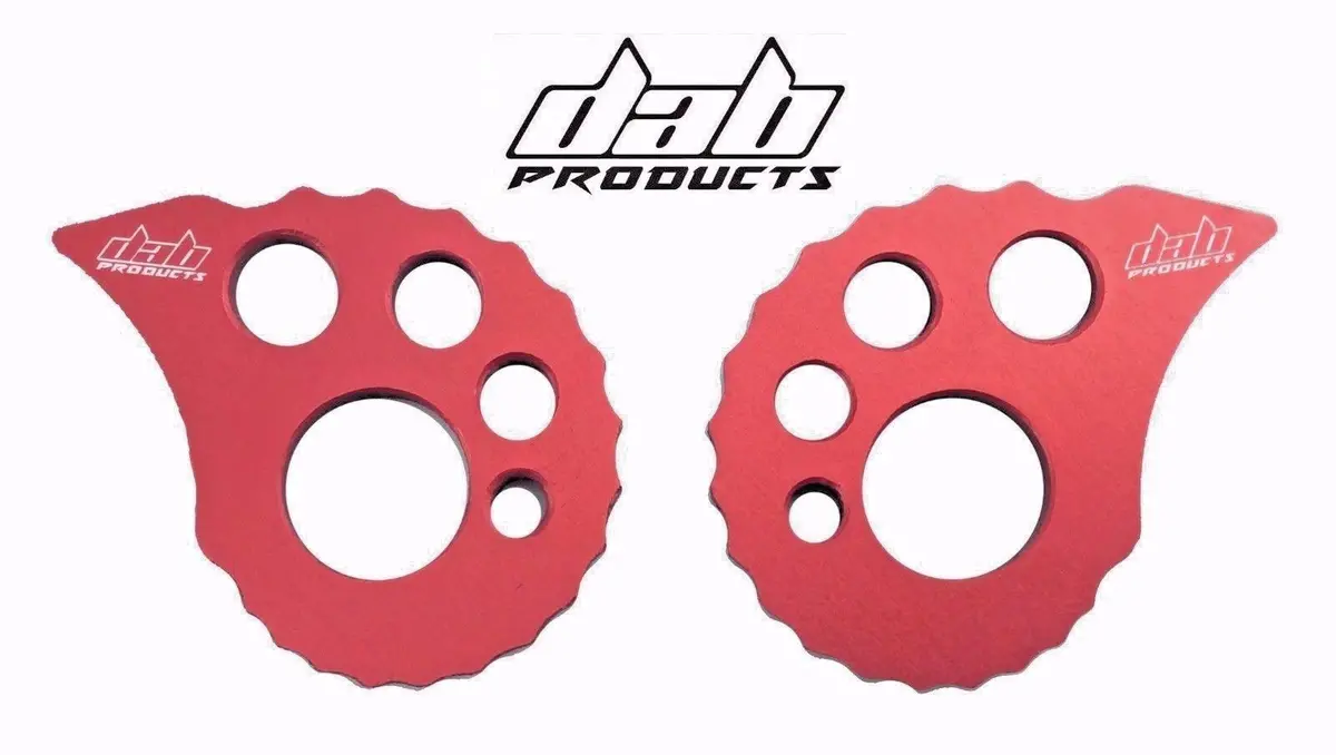 Dab Products 17Mm Rear Axle Spindle Adjustable Snail Cams Red 1Pr 1