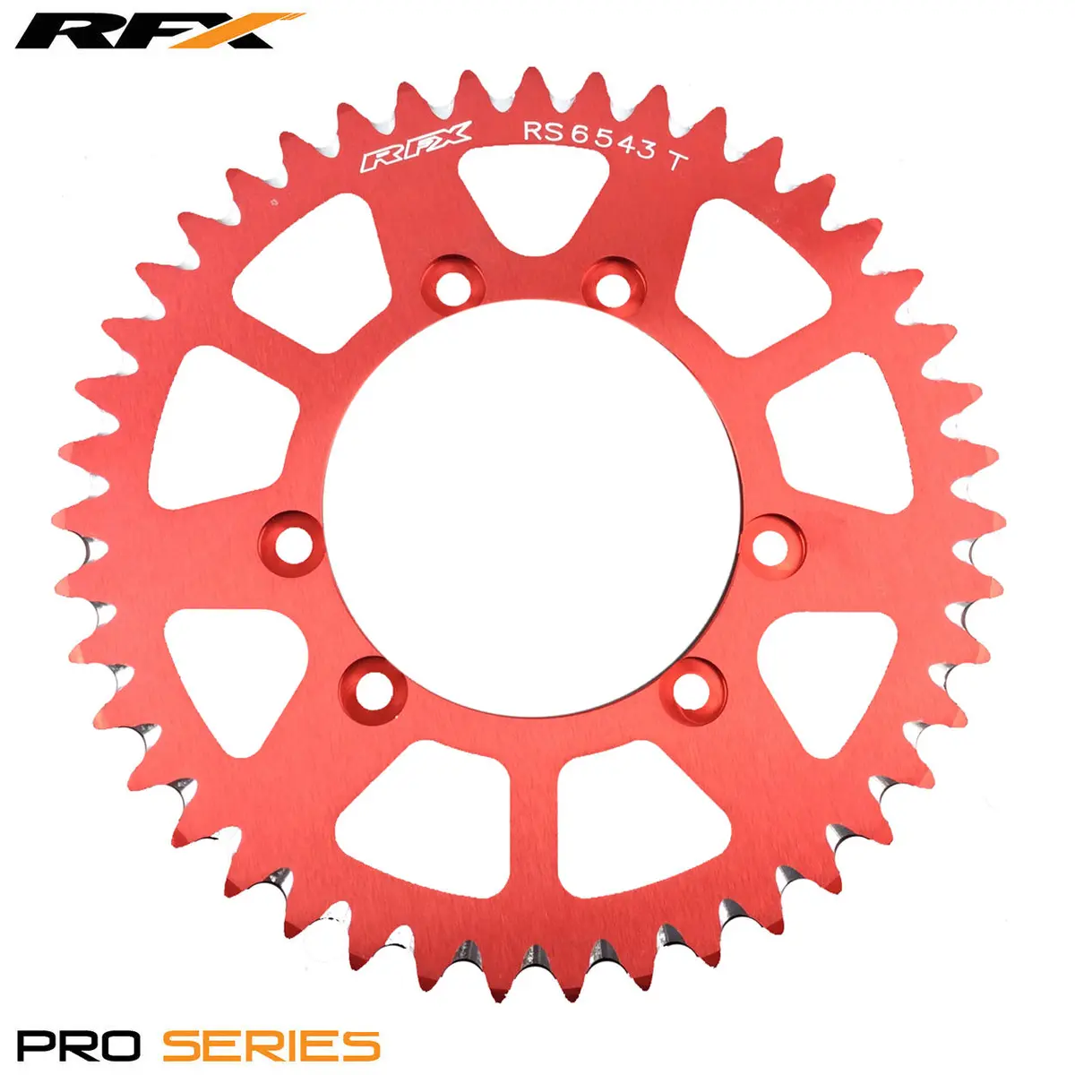 Rfx Pro Series 6 Bolt Rear Trials Sprocket 43 Teeth Red Fits Gas Gas & Sherco 1