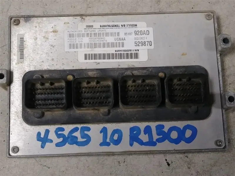 Powertrain Control Module #05187920Ad 2010 Dodge Ram 1500 1