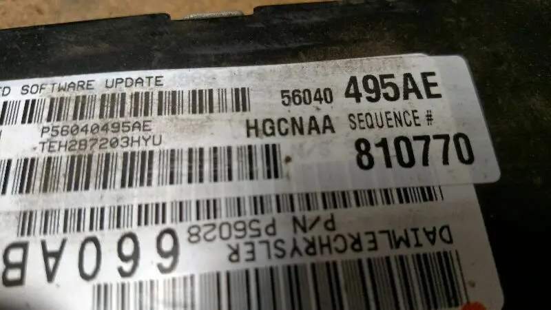 Engine Control Module #56040495Ae For 2003 Dodge Dakota 2