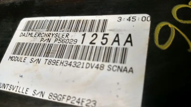 2003 Dodge Durango Engine Control Module Ecu Ecm 56029125Aa 2