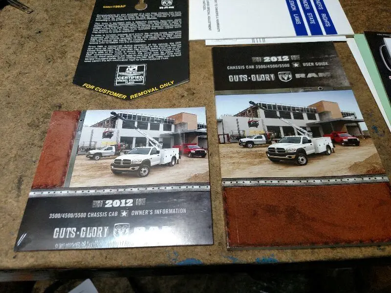 2012 Dodge Ram 3500 4500 5500 Cab And Chassis Owners Manual 2