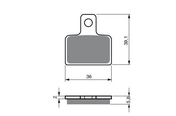 Dab Products Trials Performance Rear Brake Pads To Fit Sherco Trials 2002 Onwards 2