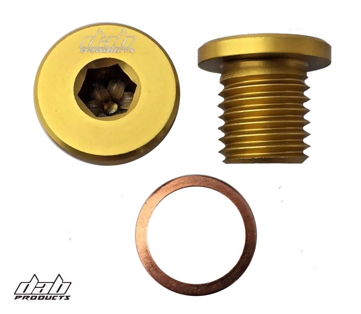 Dab Products Engine/Gearbox Oil Filler Plug Screw Gold Gas Gas Sherco Scorpa Trs 1