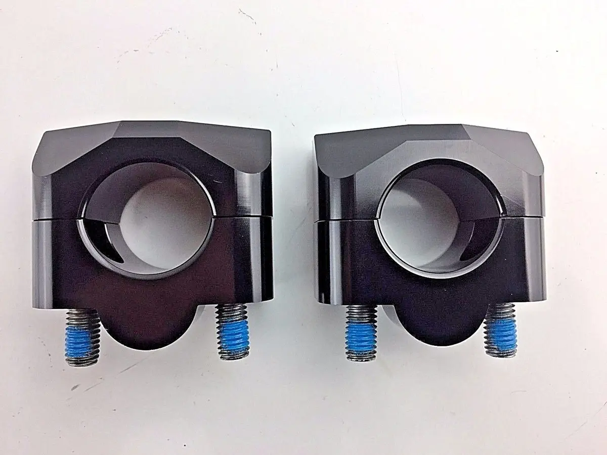Dab Products 7/8" To Fatbar Handlebar Conversion Set Black For Beta Montesa Etc 1