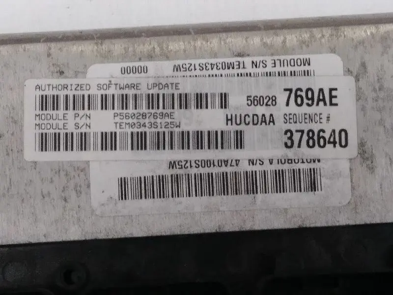 Powertrain Control Module #56028769Ae 2003 Dodge Ram 1500 2