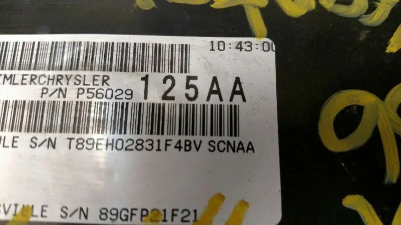 Engine Control Module #56029125Aa 2003 Dodge Durango 2