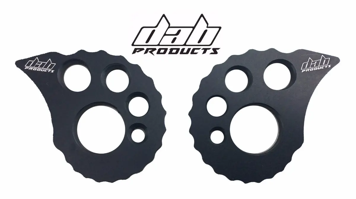 Dab Products 17Mm Rear Axle Spindle Adjustable Snail Cams Black 1Pr 1