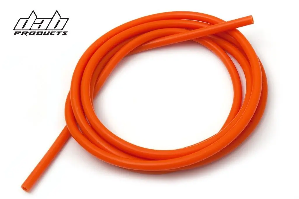Dab Products Silicone Carb Breather Hose 3Mm Bore X 3Mtr Long Orange 1