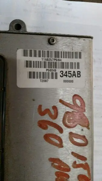 Engine Control Module Ecm #56046345Ab 1998 Dodge Ram 1500 2