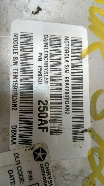 Engine Control Module #56040250Af 2001 Dodge Durango 2