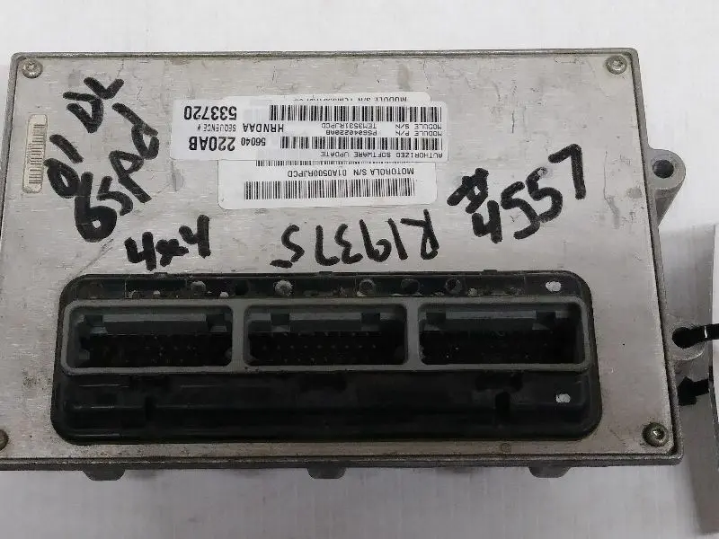 2002 Dodge Ram 2500 3500 Powertrain Control Module Pcm Dodge P/N 56040220Ab 1