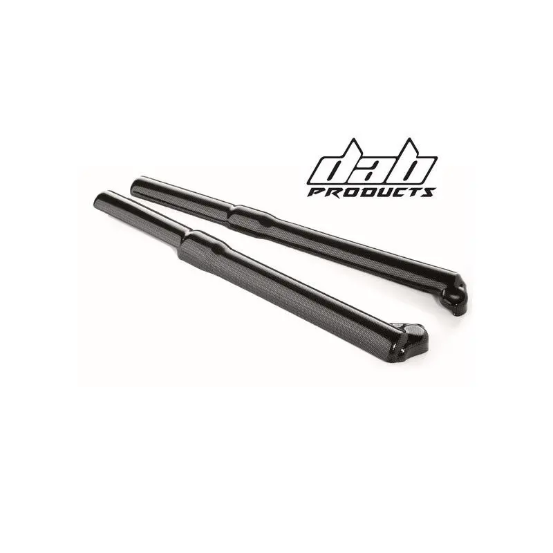 Dab Products Universal Trials Full Length Fork Guards Covers Carbon Look 1
