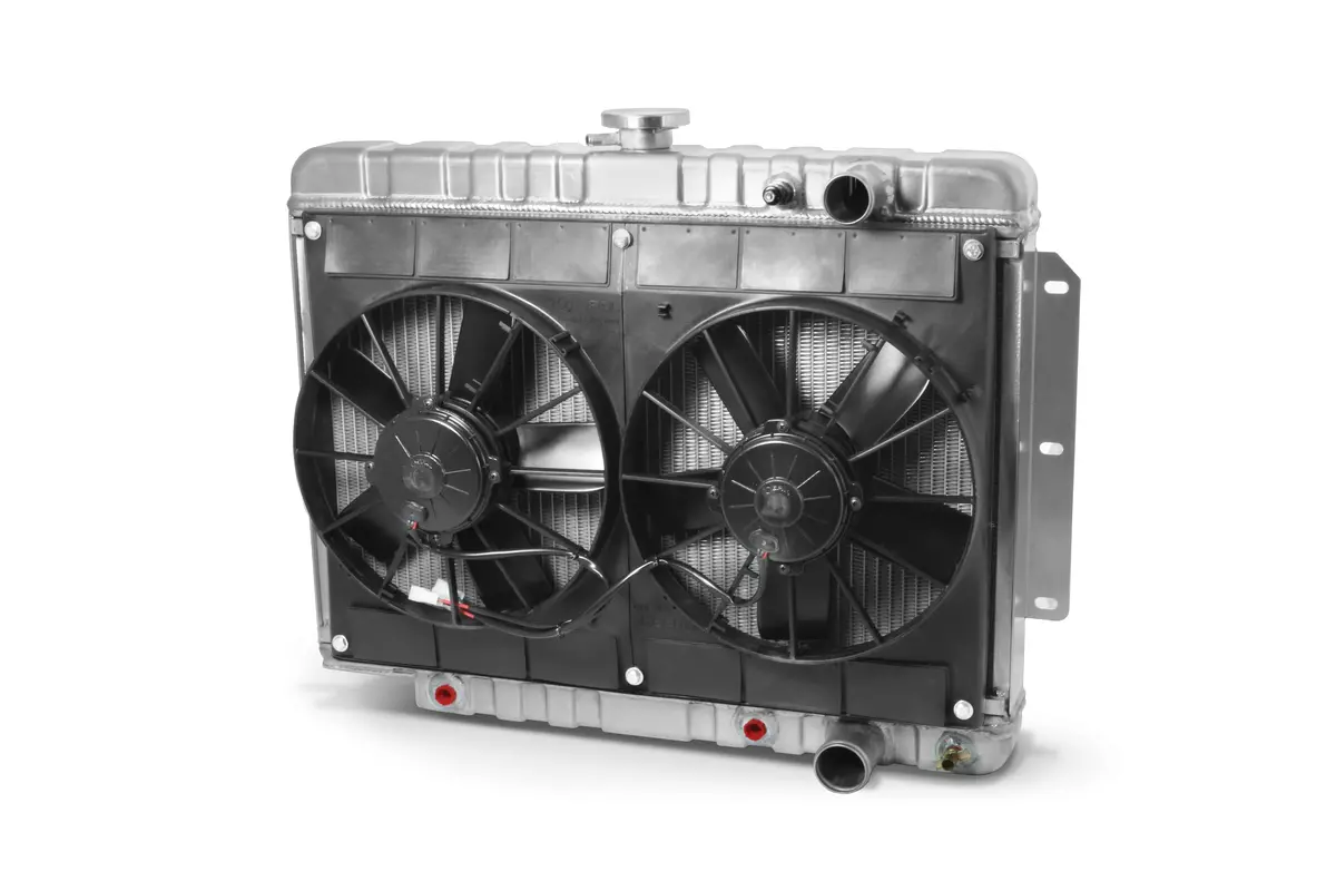 1959-1964 Impala Ls Swap Radiator For Aftermarket Steering 1