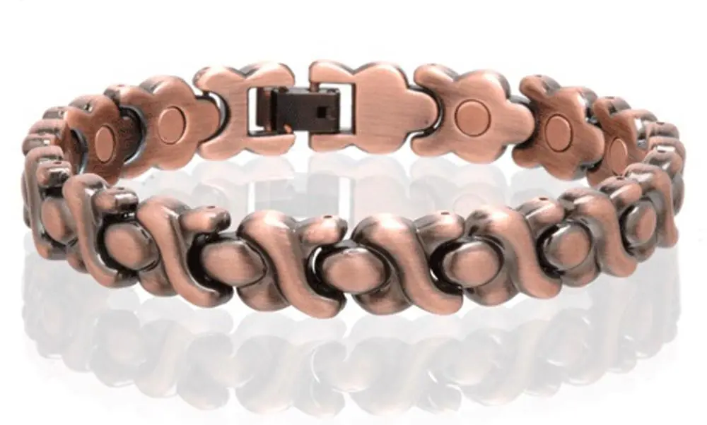 Copper Magnetic Link Bracelet Style #L03 1