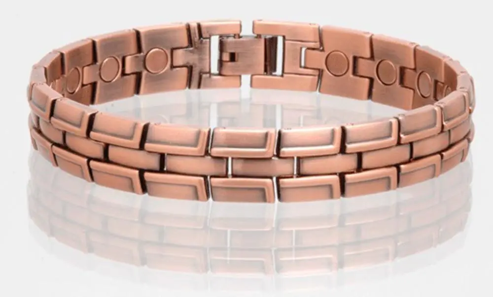 Solid Copper Magnetic Link Bracelet Style #Lbr 1