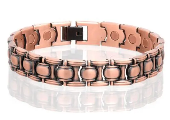 Solid Copper Magnetic Link Bracelet Style #Lo 1