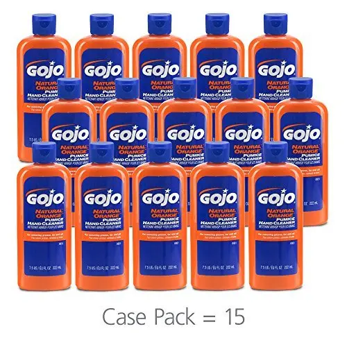 Gojo 0951-15 Natural Orange Hand Cleaner With Pumice Scrubber, 7.5 Oz Bottle (Pack Of 15) 2