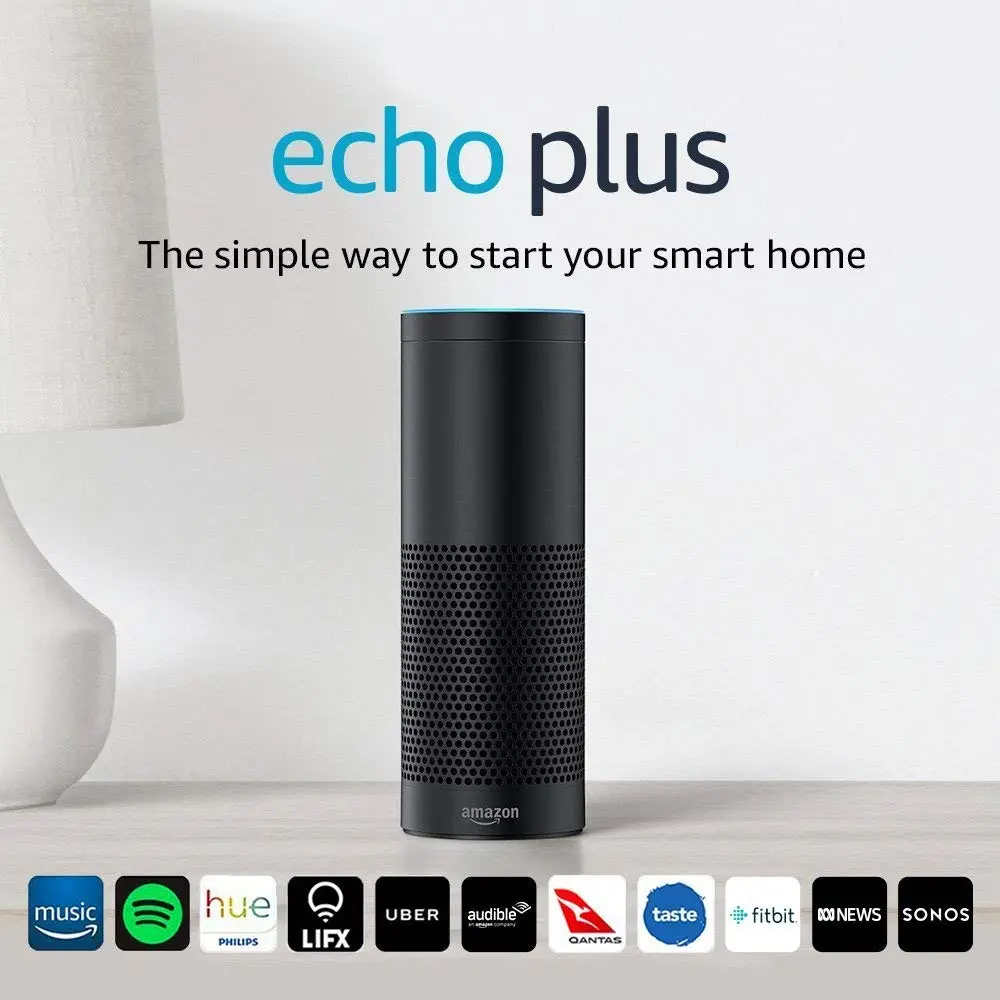 Echo Plus – With Built-In Smart Home Hub, Black 1