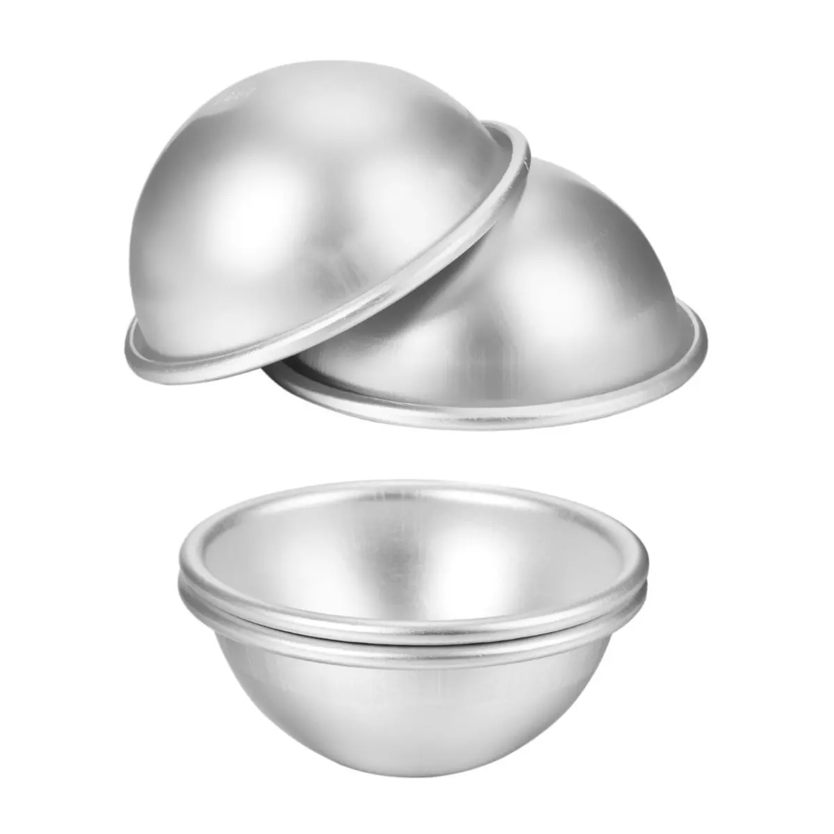 Extra Large Metal Bath Bomb Mold-Diy Aluminum Bath Bomb Molds-2 Set 4 Pieces - Make 9 Cm/3.5 Inch Diameter Incredible Ball 2