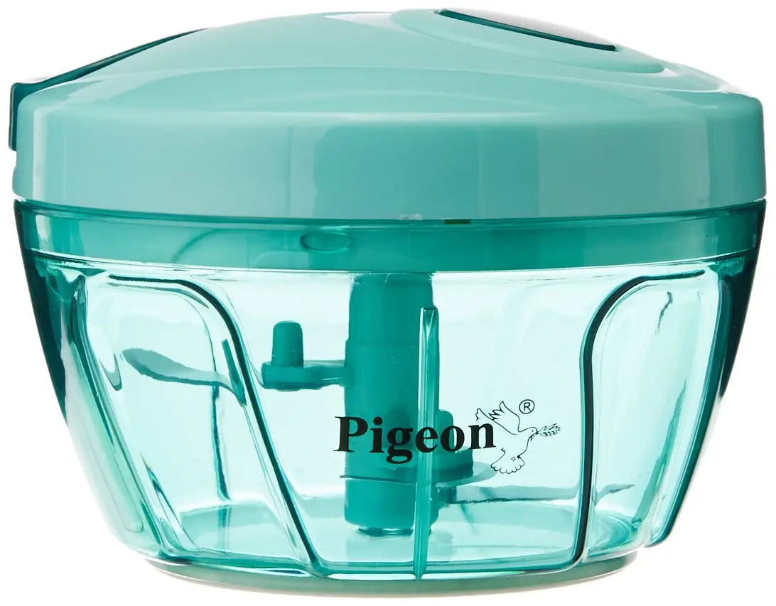Pigeon By Stovekraft New Handy Plastic Chopper With 3 Blades, Green 1