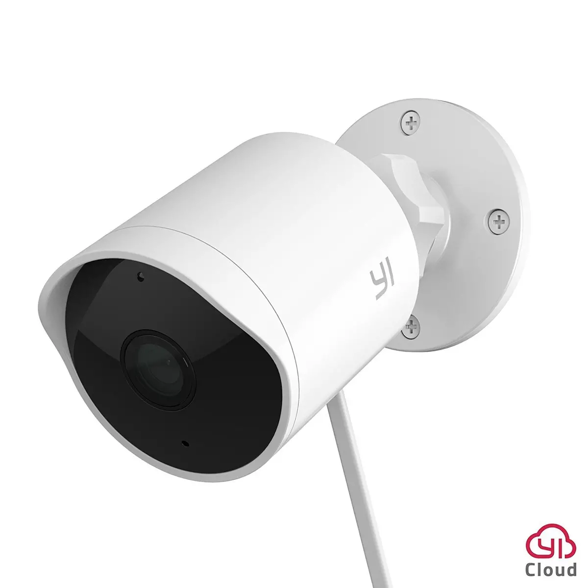 Yi Outdoor Security Camera 1080P Cloud Cam Wireless Ip Waterproof Night Vision Security Surveillance System White 1