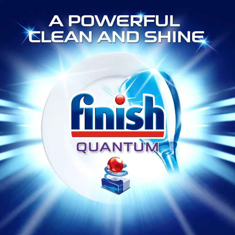 Finish Powerball Quantum Dishwasher Tablets, Lemon Sparkle, 80 Pack 2