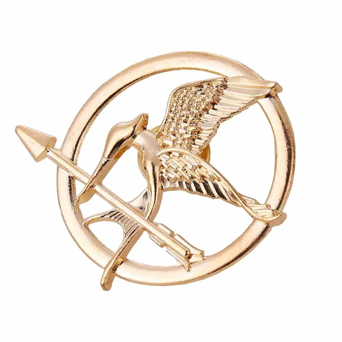 Angelia The Hunger Games Movie Mockingjay Prop Rep Pin (Mockingjay Golden) 1