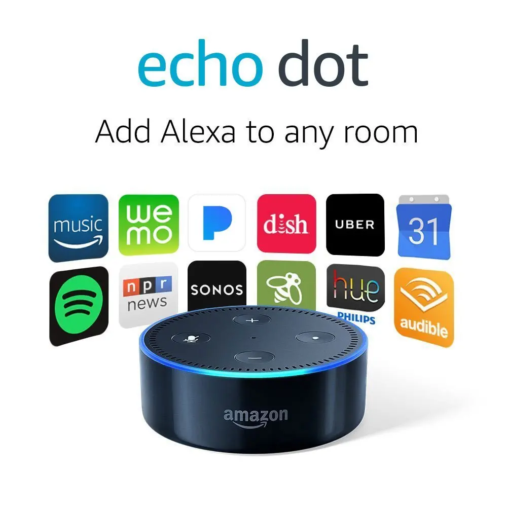 Echo Dot (2Nd Generation) - Smart Speaker With Alexa - Black 1