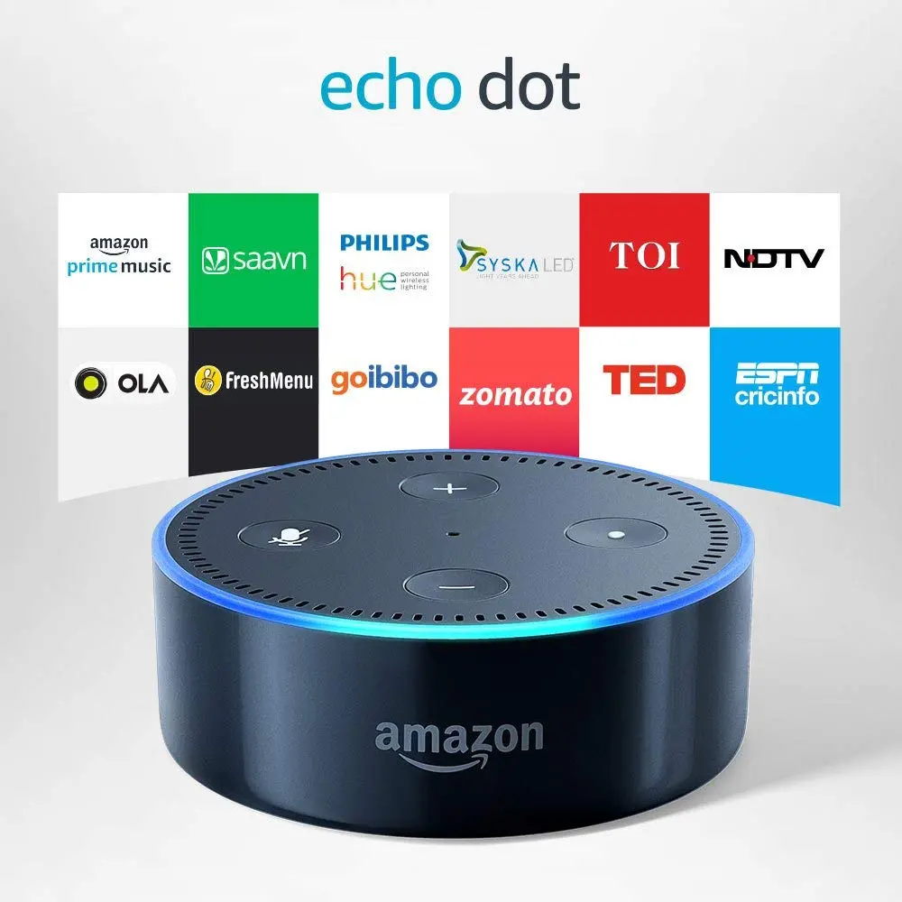 Echo Dot - Voice Control Your Music, Make Calls, Get News, Weather & More - Black 1