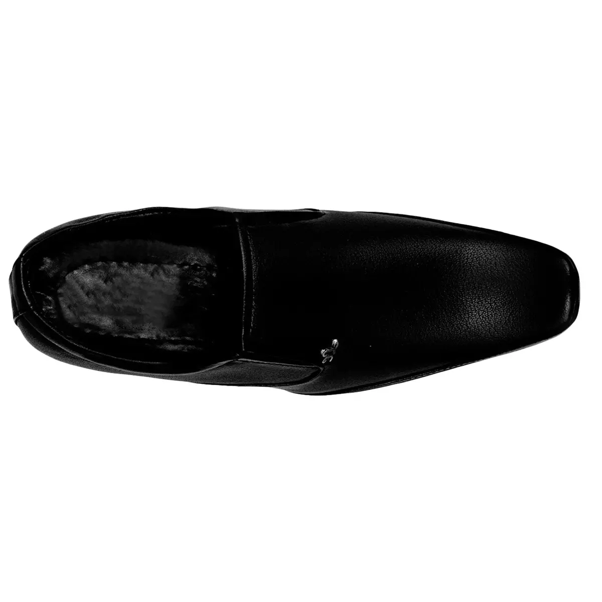 Kraasa Men's Black Leather Formal Shoes 5