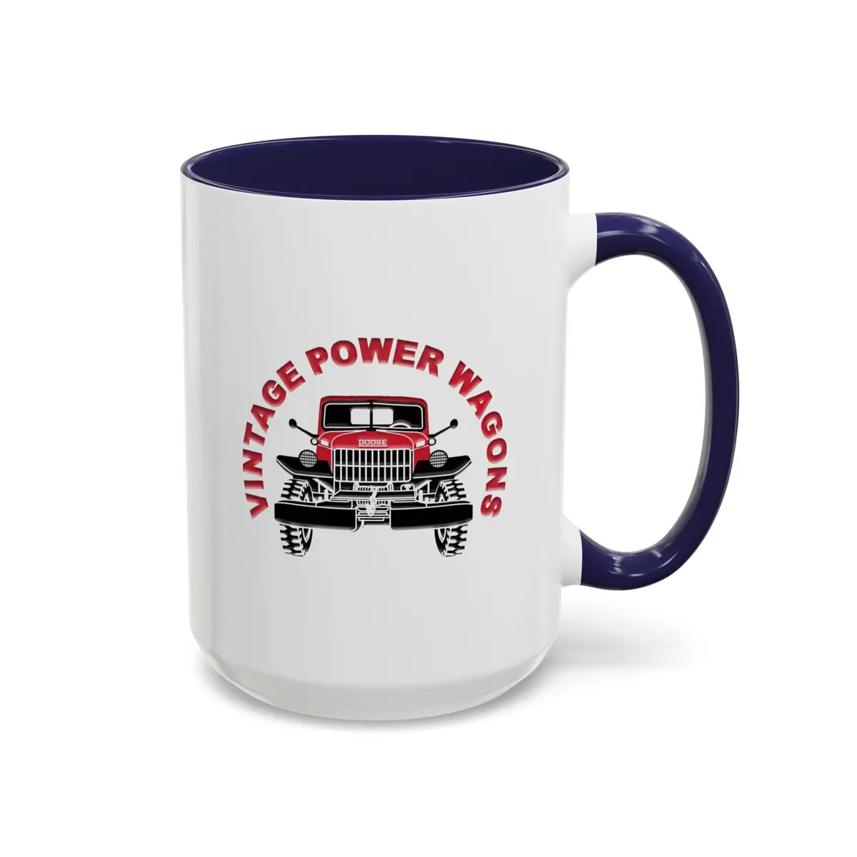 Vintage Power Wagons Logo - Ceramic Coffee Mug (15Oz) 4
