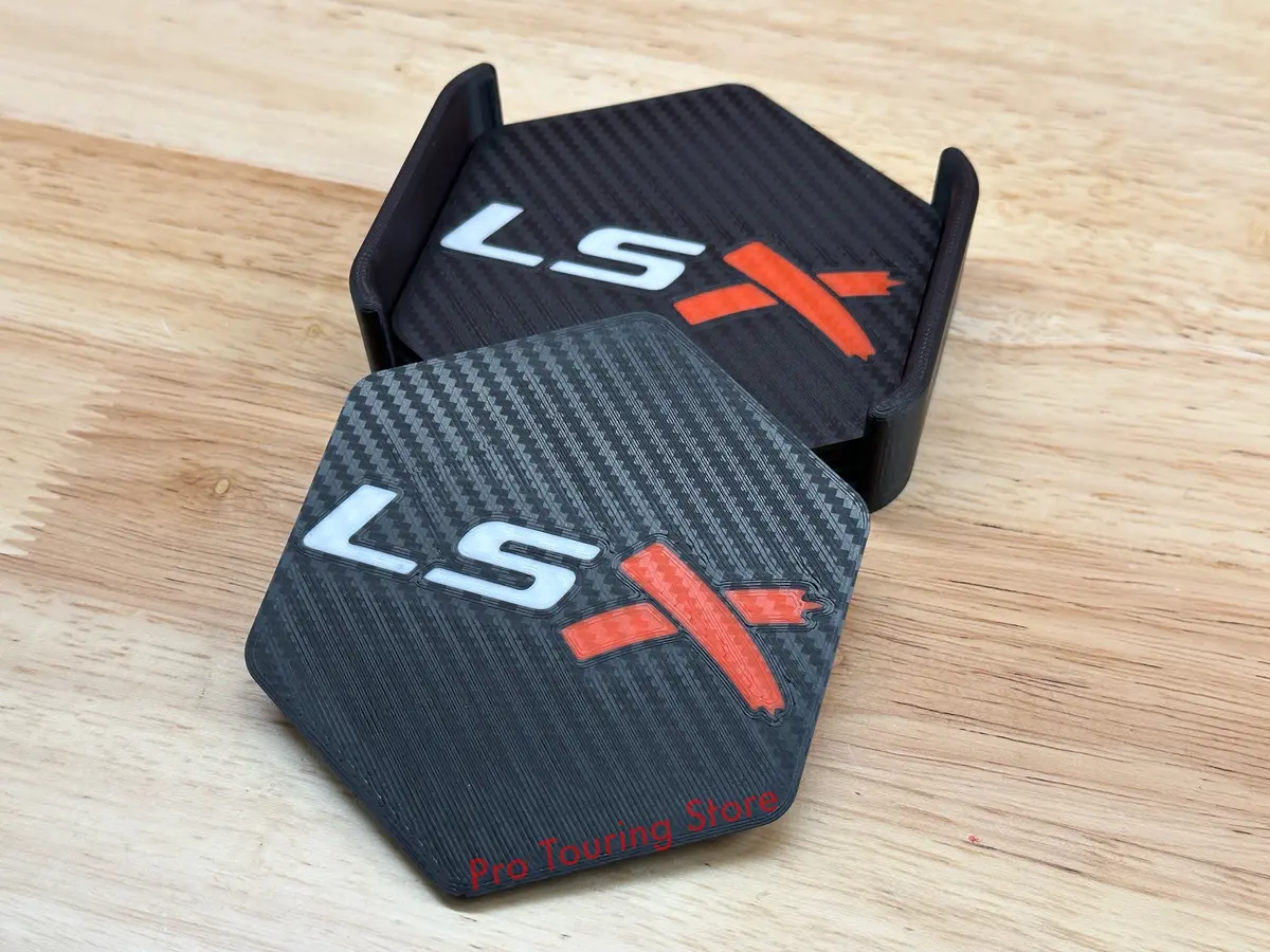 Lsx Coaster Set - 3D Carbon Style 1