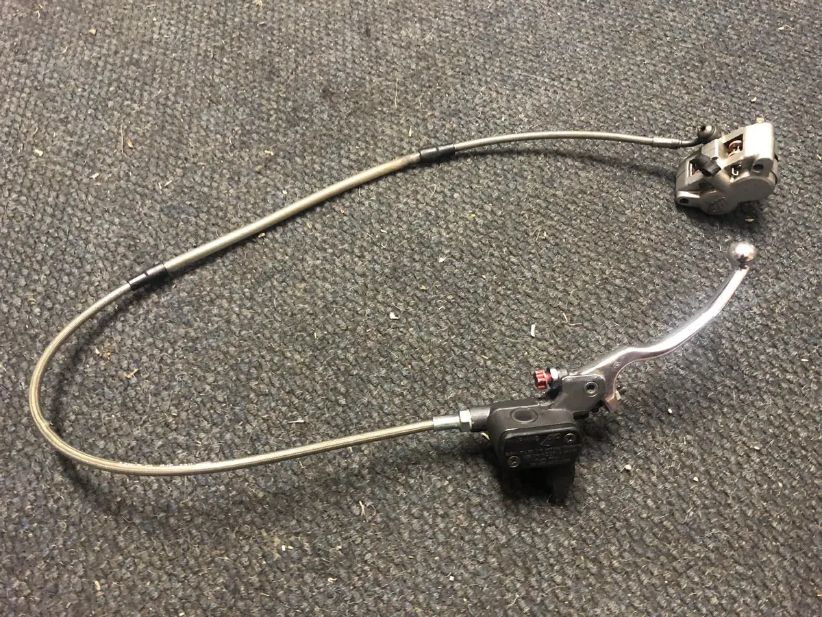 Used Ajp Complete Front Brake Set Up For Gas Gas Sherco Montesa Beta Etc 1