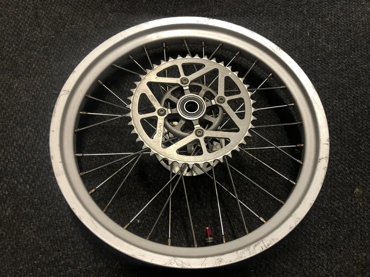 Used Gas Gas Pro Rear Wheel With Disc & Sprocket Will Fit Others Montesa Sherco 1