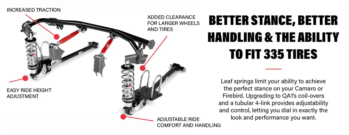 Qa1 67-69 F-Body 4-Link Rear Suspension System W/Coilovers - Camaro Firebird 3