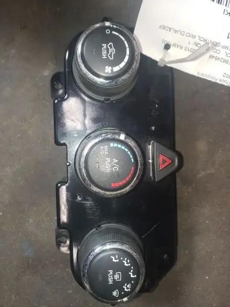 2015 Ram1500 Ac / Heater Temp Controls. Part Number 68236776Ab 1