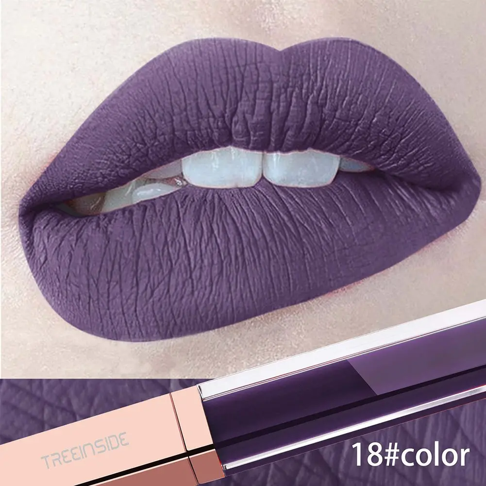 Angel3292 Hot Sale Long Lasting Women Super Matte Lip Gloss Liquid Lipstick Makeup Cosmetic Tool 1