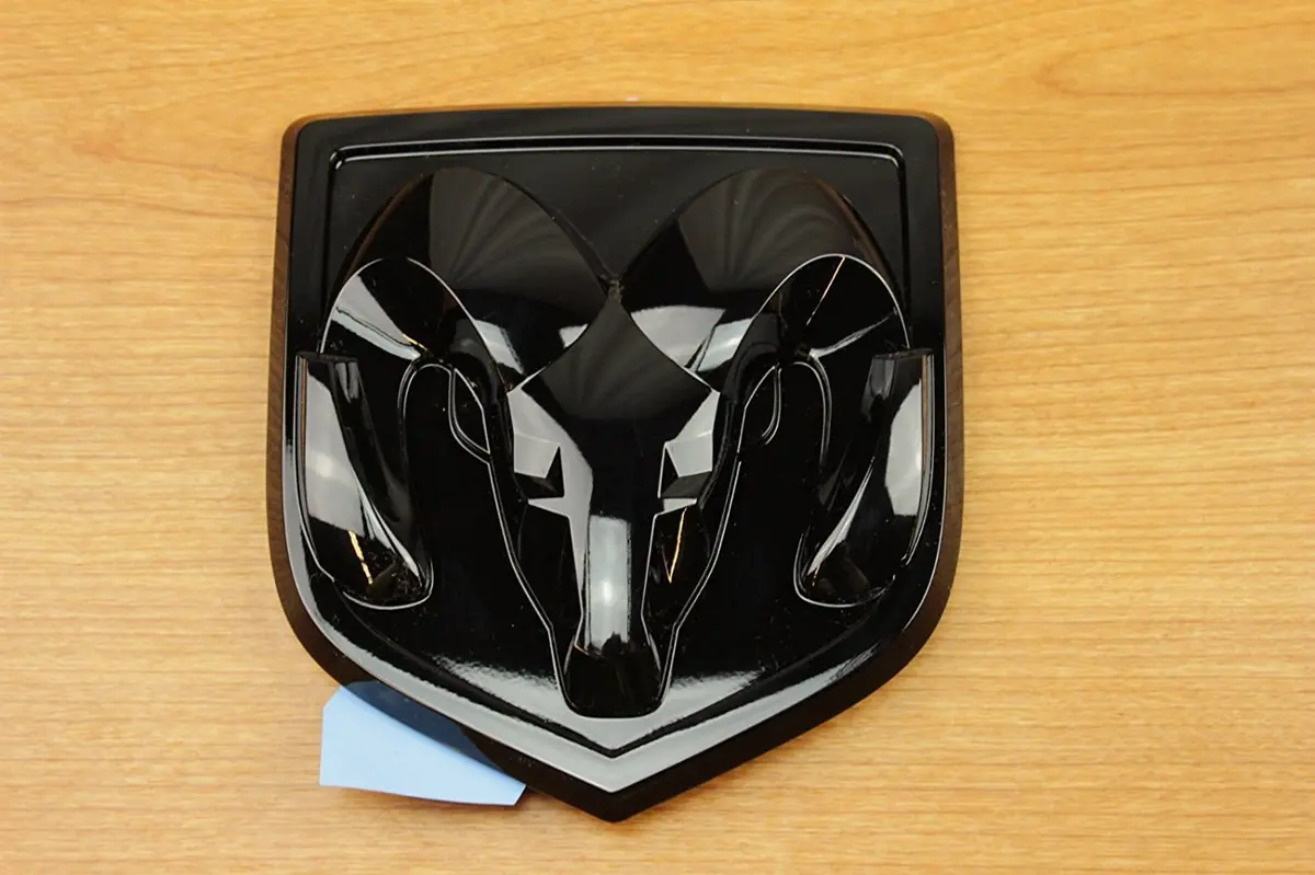 Dodge Ram 1500 Black Ram Head Tailgate Emblem Decal Logo Mopar Oem 1