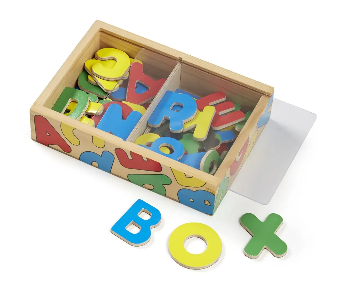 Melissa & Doug 52 Wooden Alphabet Magnets In A Box - Uppercase And Lowercase Letters 2