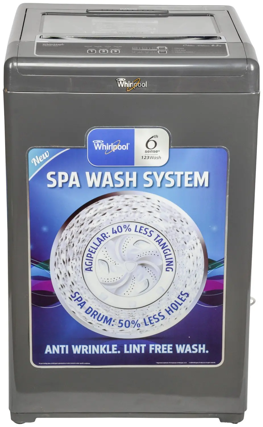 Whirlpool 6.2 Kg Fully-Automatic Top Loading Washing Machine (Wm Classic Plus 621S, Dark Grey) 2