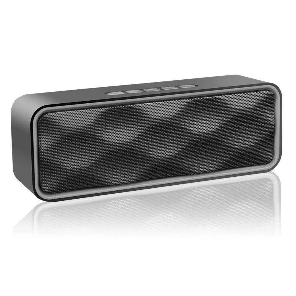Wireless Bluetooth Speaker, Bestipik S2 Outdoor Stereo Bluetooth 4.2 Speaker, Hd Audio And Enhanced Bass, Built-In Dual Driver Speakerphone, Handsfree Calling, Fm Radio,Tf Card Slot 1
